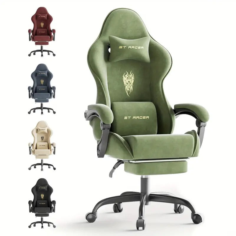 stracer velvet chair footrest high back - Temu